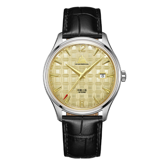 Shanghai Pioneer X Blossom 39mm Watch - Golden Tile