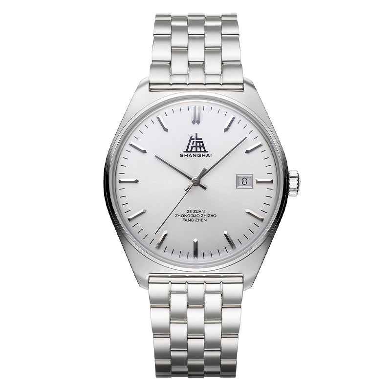 Shanghai Legacy 39mm Watch - Silver & Bracelet