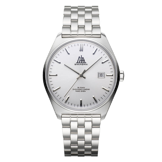 Shanghai Legacy 39mm Watch - Silver & Bracelet
