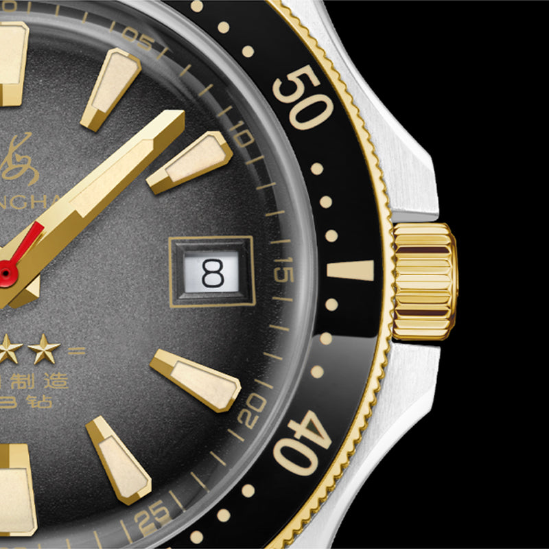 Shanghai Commander 39mm Dive Watch - Gray Dial