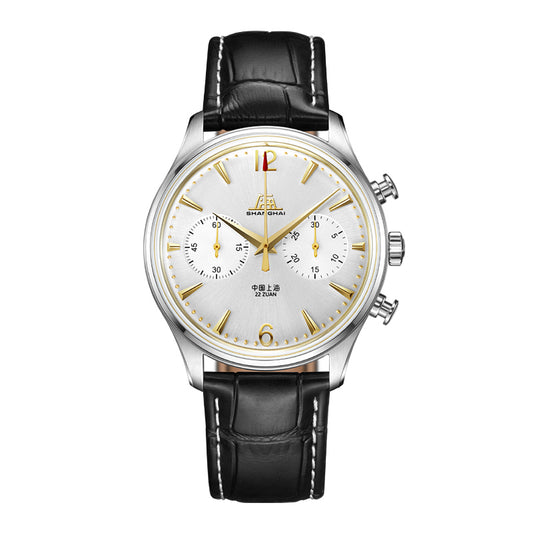 Shanghai Pioneer 39mm Watch - Chronograph  Golden (Special Edition)