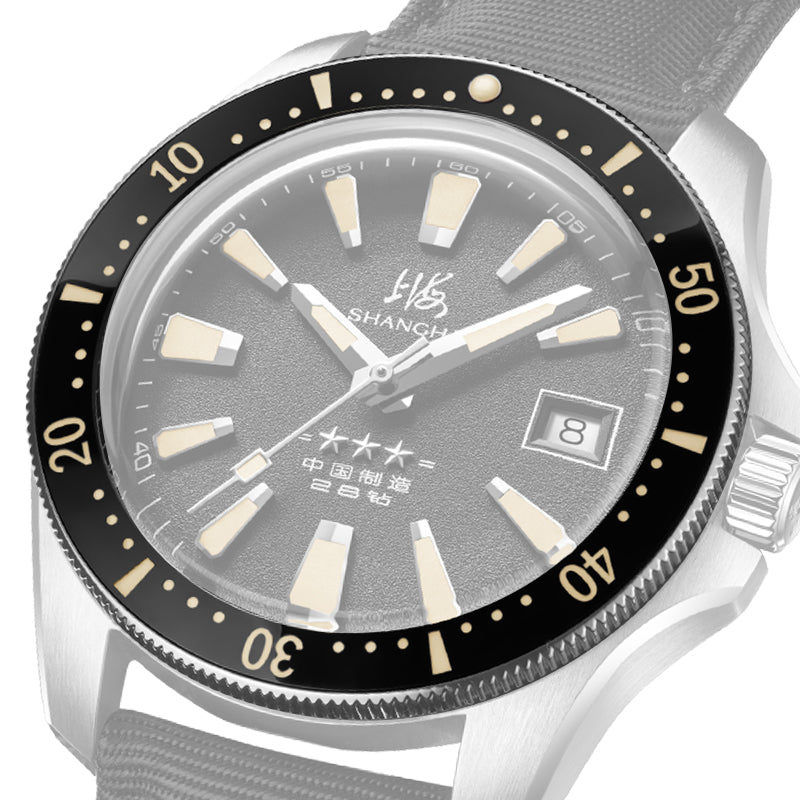 Shanghai Commander 39mm Dive Watch - Black Dial