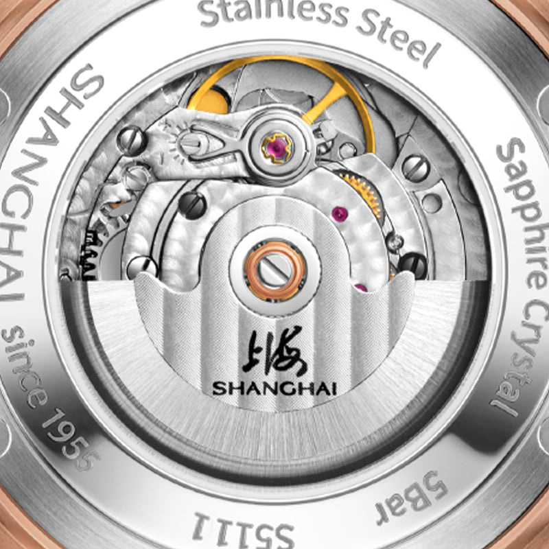 Shanghai Legacy 40mm Watch - Time Capture White