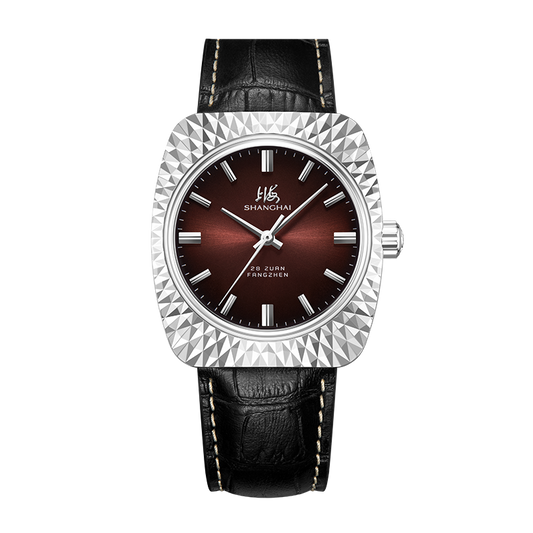Shanghai Visionary 36mm Watch - Red Dial