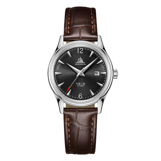 ShanghaiWatches-Shanghai_Pioneer_31mm_Watch_-_Brown_Strap_Black_Dial