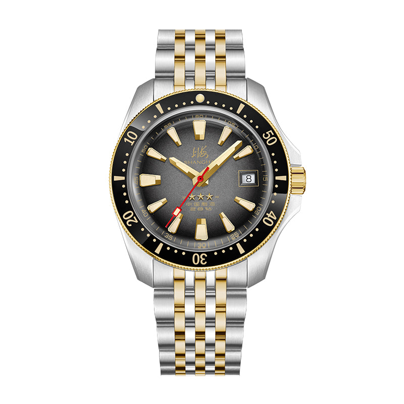 Shanghai Commander 39mm Dive Watch - Gray Dial
