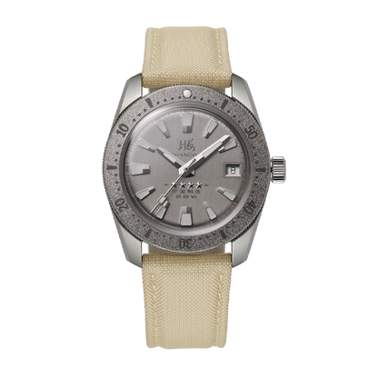 Shanghai 114 Military 39mm Dive Watch - Matte Silver