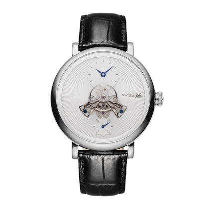 Shanghai Celestial Dome 40mm Watch - Silver Case & Black Stripe