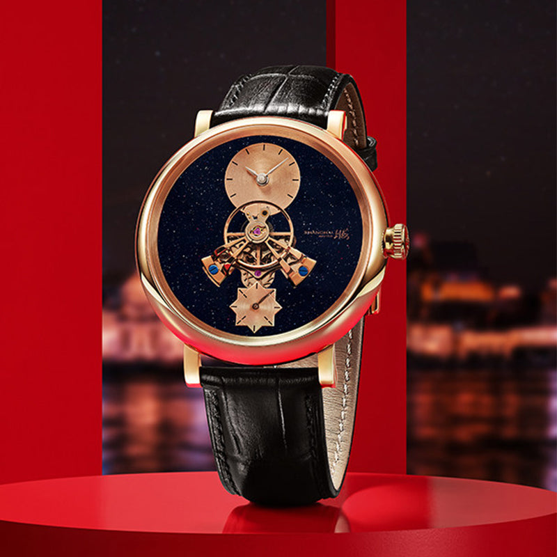 Shanghai Celestial Dome 40mm Watch - Starry Dial Black