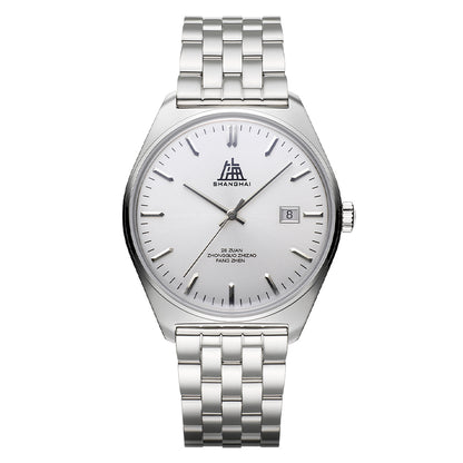 Shanghai Legacy 39mm Watch - Silver & Bracelet