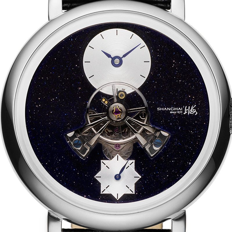 Shanghai Celestial Dome 40mm Watch - Starry Dial Silver