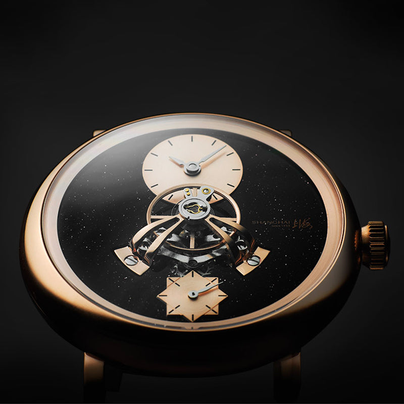 Shanghai Celestial Dome 40mm Watch - Starry Dial Black