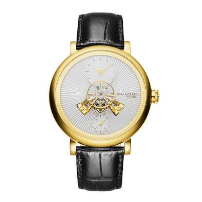 Shanghai Celestial Dome 40mm Watch - Gold Case & Black Stripe