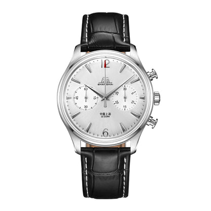 Shanghai Pioneer 39mm Watch - Chronograph  Silver (Special Edition)