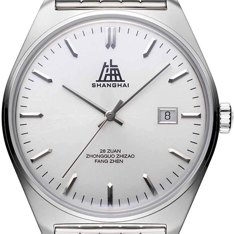 Shanghai Legacy 39mm Watch - Silver & Bracelet