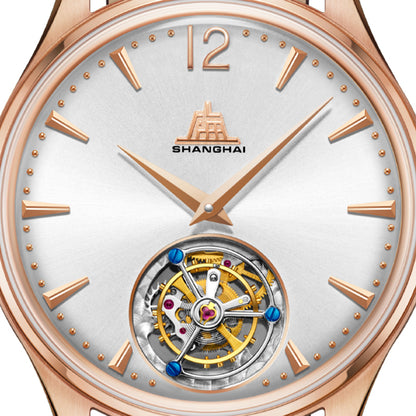 Shanghai Pioneer 39mm Watch - Tourbillon Rose (Limited Version)