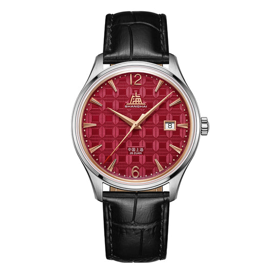 Shanghai Pioneer X Blossom 39mm Watch - Red Tile (Limited Edition)