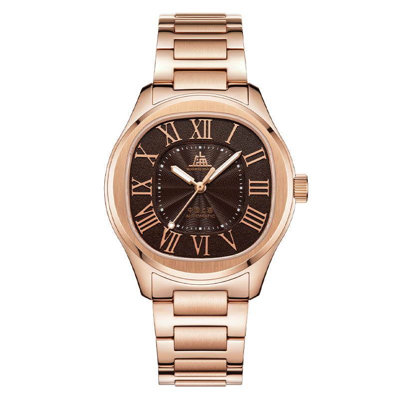 Shanghai Echoes 40mm Watch - Squircle Brown – Shanghai Watches