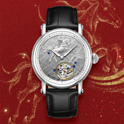 Shanghai Time Trace 41.5mm Watch - Year of the Horse Limited Edition · Platinum Steed of Blessings