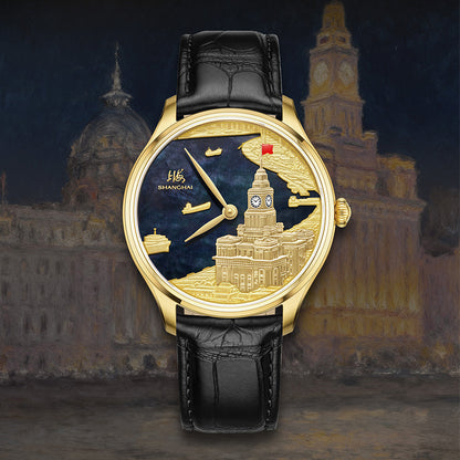 Shanghai Bund Chimes 40mm Watch - Dark Dial