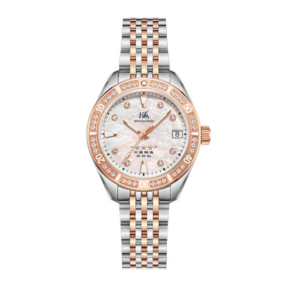 Shanghai Commander 35mm Dive Watch - Mother-of-Pearl Dial