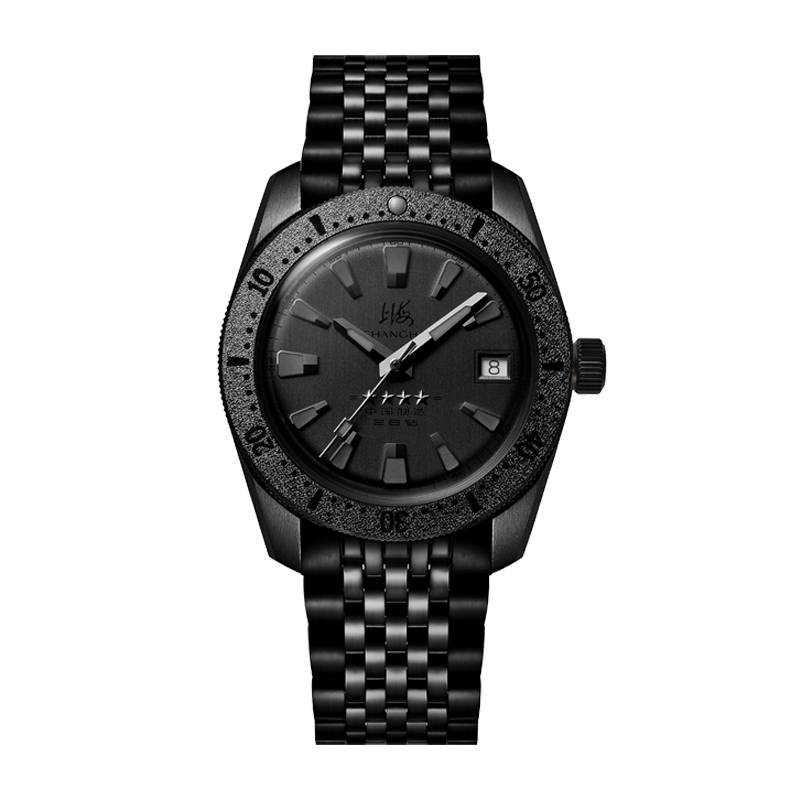 Shanghai 114 Military 39mm Dive Watch - Matte Black