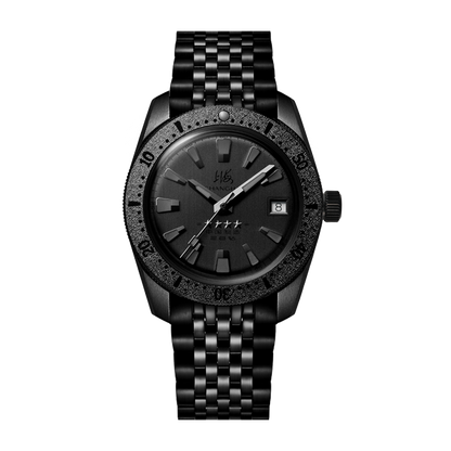 Shanghai 114 Military 39mm Dive Watch - Matte Black