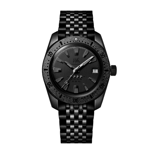 Shanghai 114 Military 39mm Dive Watch - Matte Black