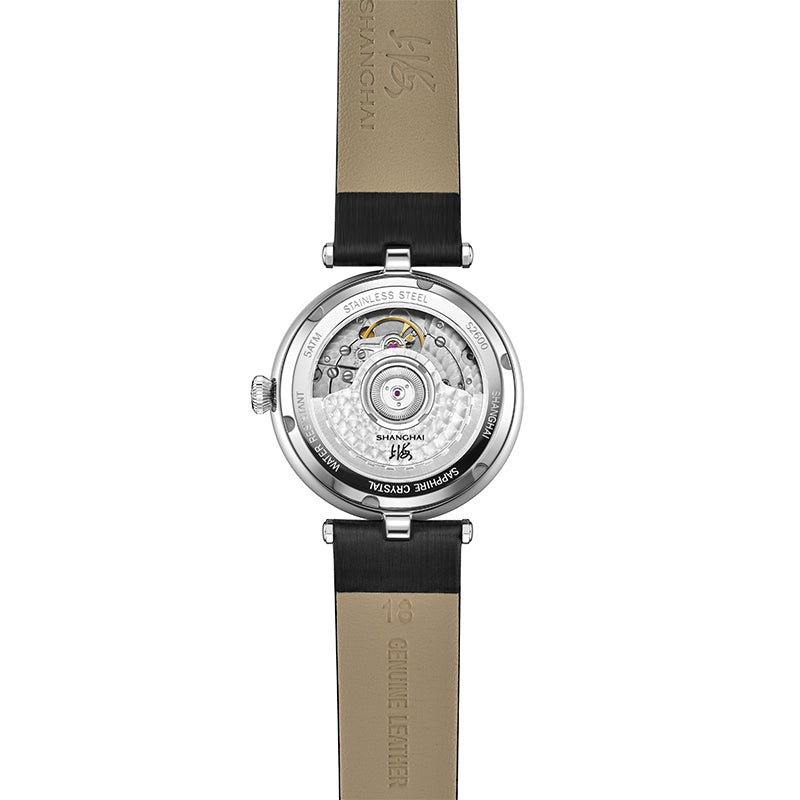 Shanghai Magnolia 36mm Watch - Broderie Silver