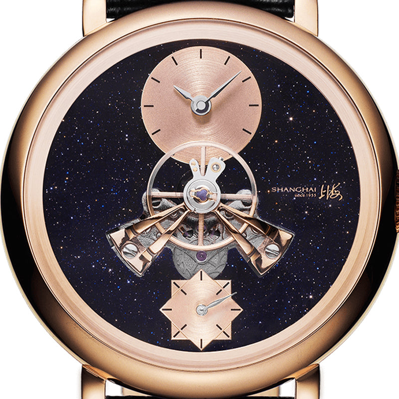 Shanghai Celestial Dome 40mm Watch - Starry Dial Black