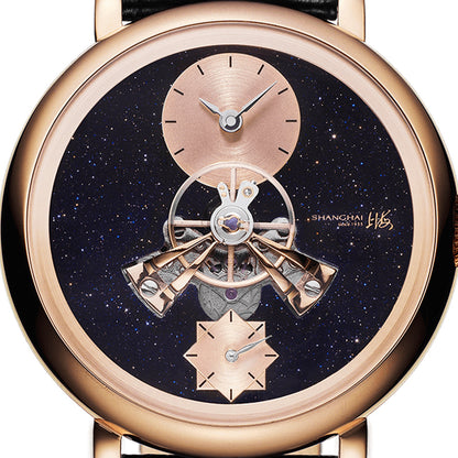 Shanghai Celestial Dome 40mm Watch - Starry Dial Black