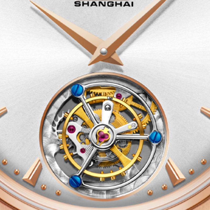 Shanghai Pioneer 39mm Watch - Tourbillon Rose (Limited Version)