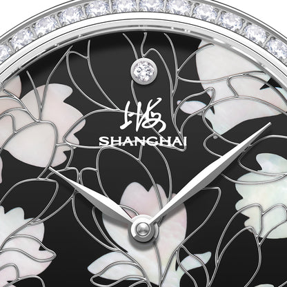 Shanghai Magnolia 36mm Watch - Blossom Silver