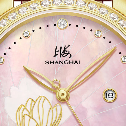 Shanghai Magnolia 33mm Watch - Whisper Golden