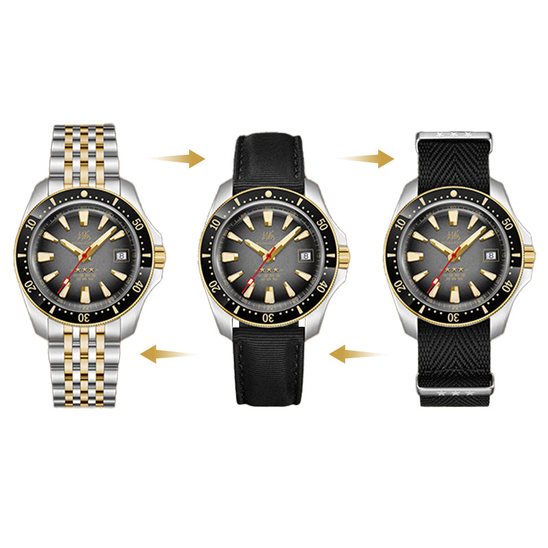 Shanghai Commander 39mm Dive Watch - Gray Dial