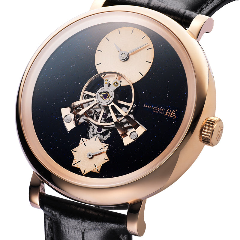 Shanghai Celestial Dome 40mm Watch - Starry Dial Black