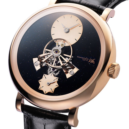 Shanghai Celestial Dome 40mm Watch - Starry Dial Black