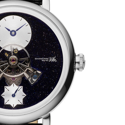 Shanghai Celestial Dome 40mm Watch - Starry Dial Silver