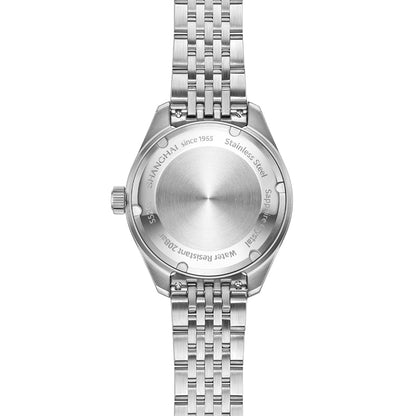 Shanghai Pioneer 39-mm-Uhr – Schwarzes Armband und goldenes Zifferblatt