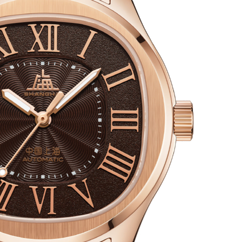Shanghai Echoes 40mm Watch - Squircle Brown – Shanghai Watches