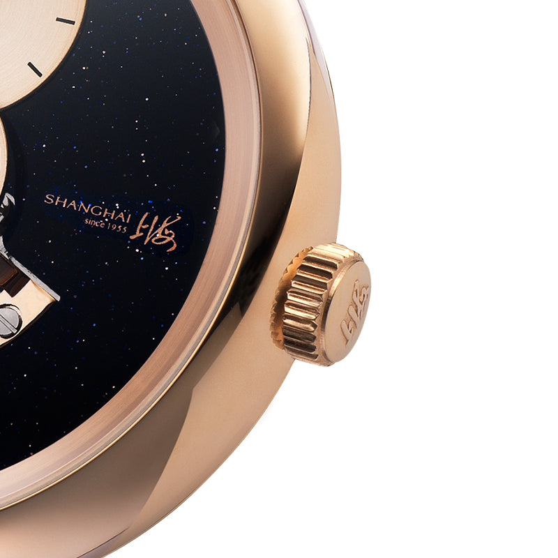 Shanghai Celestial Dome 40mm Watch - Starry Dial Black