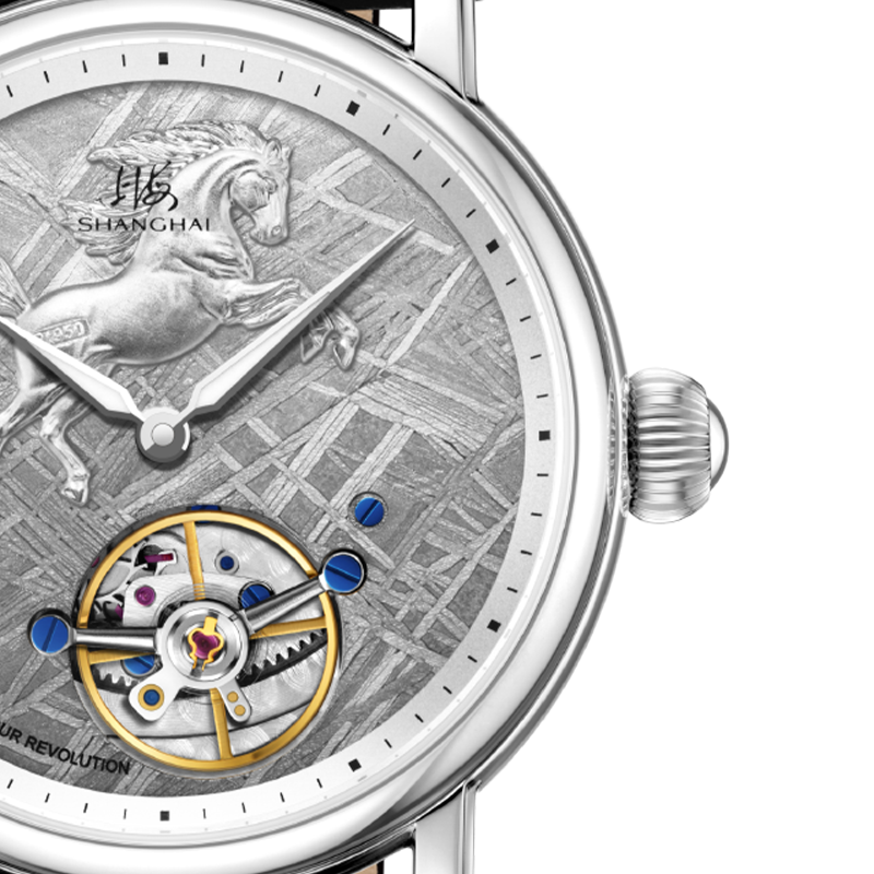Shanghai Time Trace 41.5mm Watch - Year of the Horse Limited Edition · Platinum Steed of Blessings