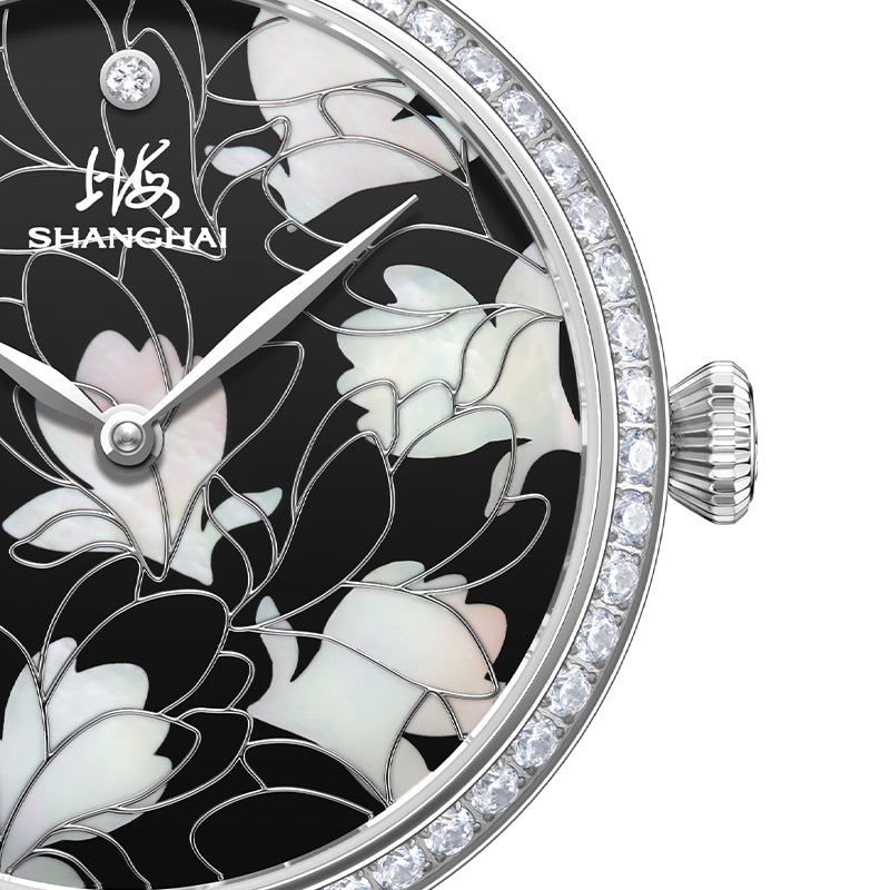 Shanghai Magnolia 36mm Watch - Blossom Silver