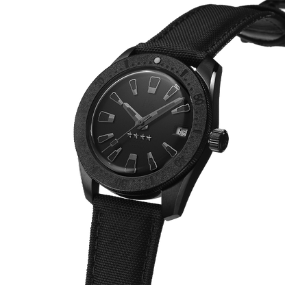 Shanghai 114 Military 39mm Dive Watch - Matte Black