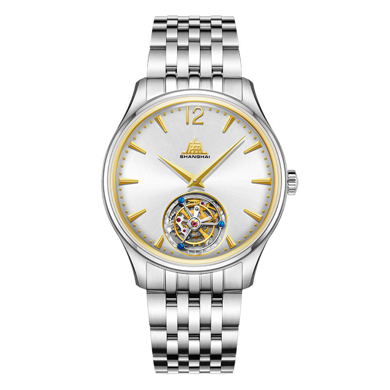 Shanghai Pioneer 39mm Watch - Tourbillon Golden (Limited Version)