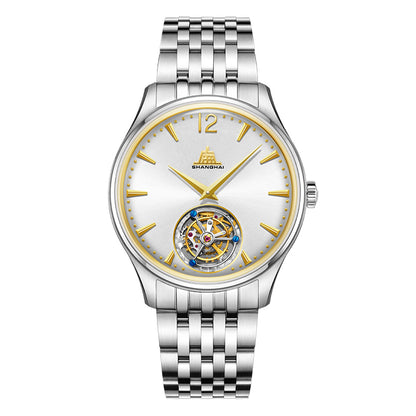 Shanghai Pioneer 39mm Watch - Tourbillon Golden (Limited Version)