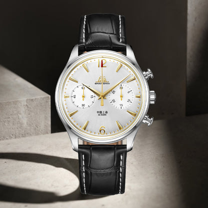 Shanghai Pioneer 39mm Watch - Chronograph  Golden (Special Edition)