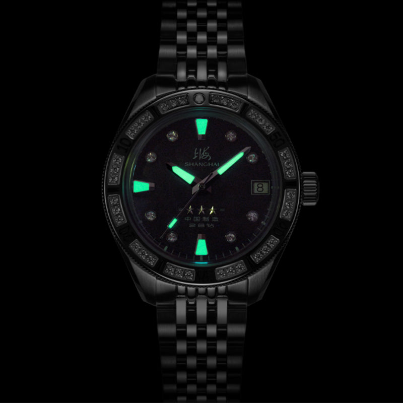 Shanghai Commander 35mm Dive Watch - Mother-of-Pearl Dial