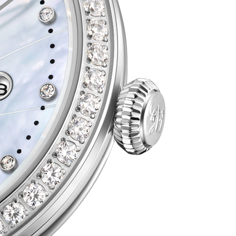 Shanghai Magnolia 33mm Watch - Whisper Silver