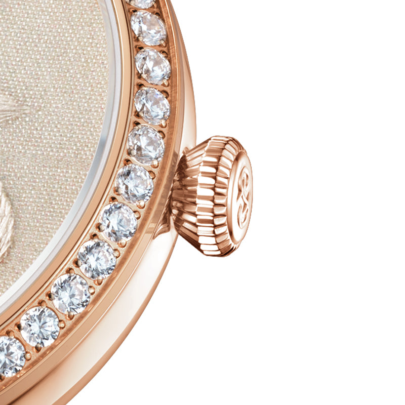 Shanghai Magnolia 36mm Watch - Broderie Golden